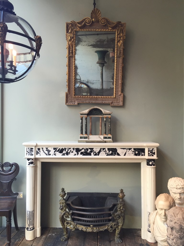 Overmantles, Antique Mirrors and Fireplaces.